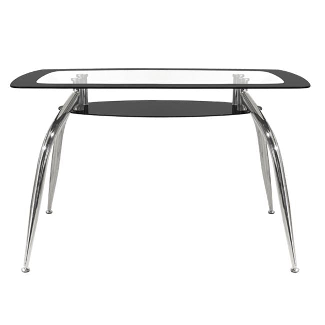 Трапезна маса Norris 120Х75Х75cm Стъкло Черно с Луксозен Дизайн