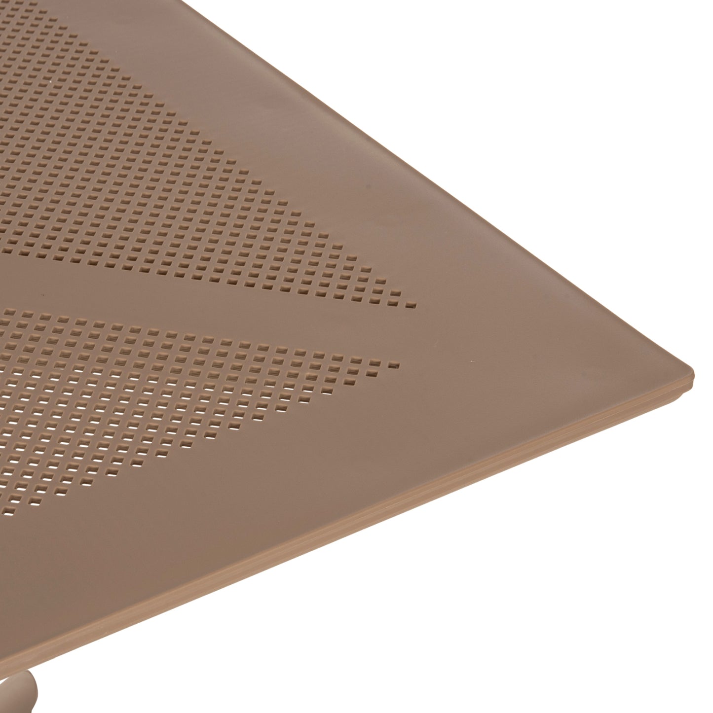 OUTDOOR POLYPROPYLENE SQUARE TABLE LUNAR HM5930.14 CAPPUCCINO 80x80x75Hcm.