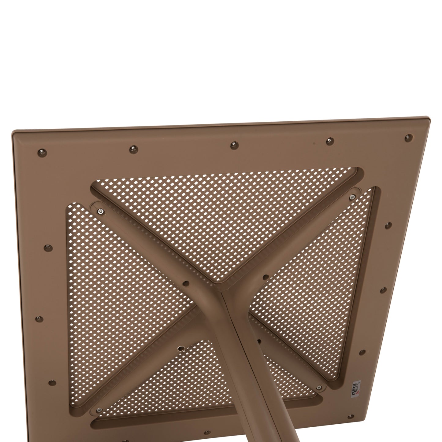 OUTDOOR POLYPROPYLENE SQUARE TABLE LUNAR HM5930.14 CAPPUCCINO 80x80x75Hcm.