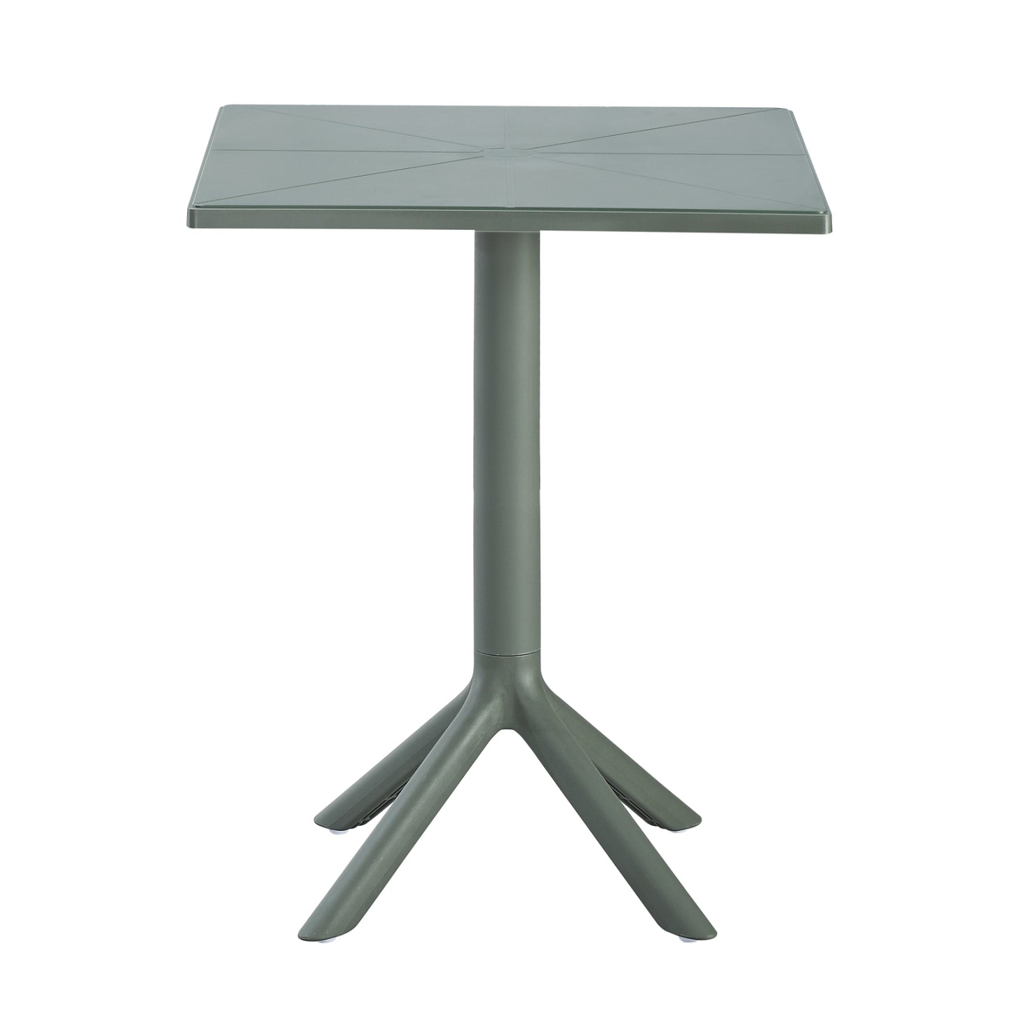 SQUARE POLYPROPYLENE TABLE TERRIN HM6125.15 DARK OLIVE 60,5x60,5x76,5Hcm.