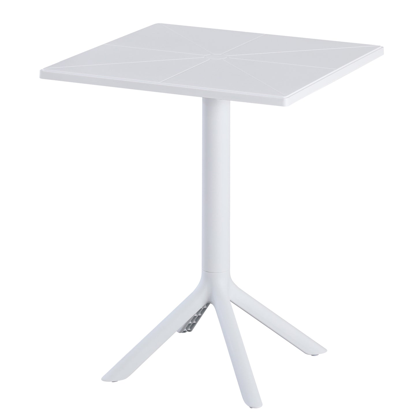 SQUARE POLYPROPYLENE TABLE TERRIN HM6125.11 WHITE 60,5x60,5x76,5Hcm. image 1