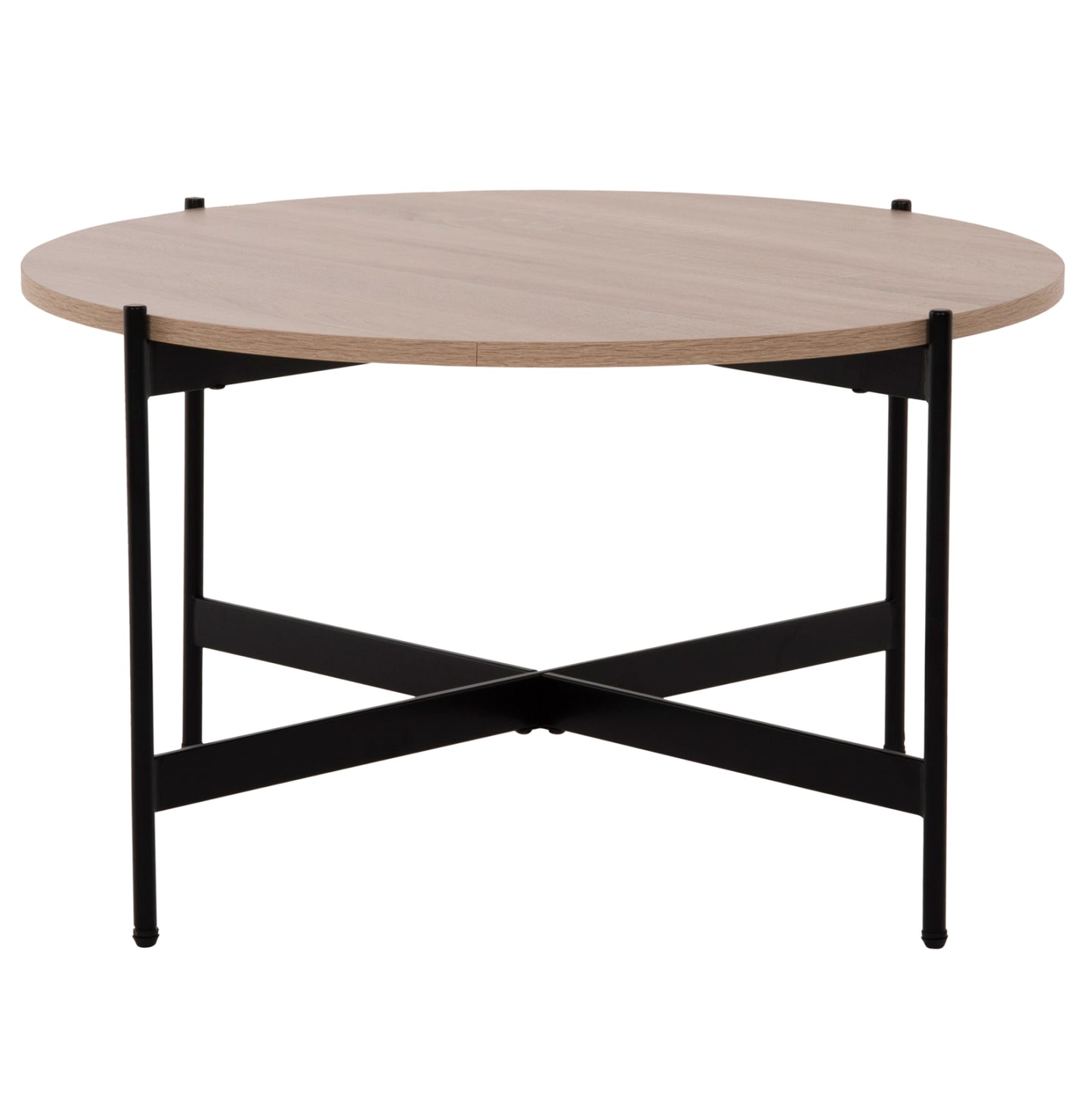 Кафе маса с MDF плот и метална основа Φ80x45Hcm
