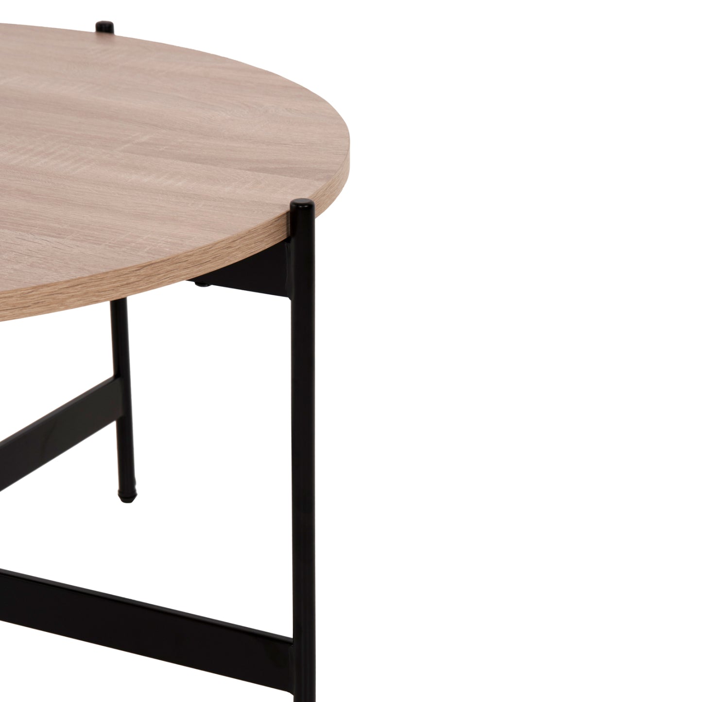 Кафе маса с MDF плот и метална основа Φ80x45Hcm