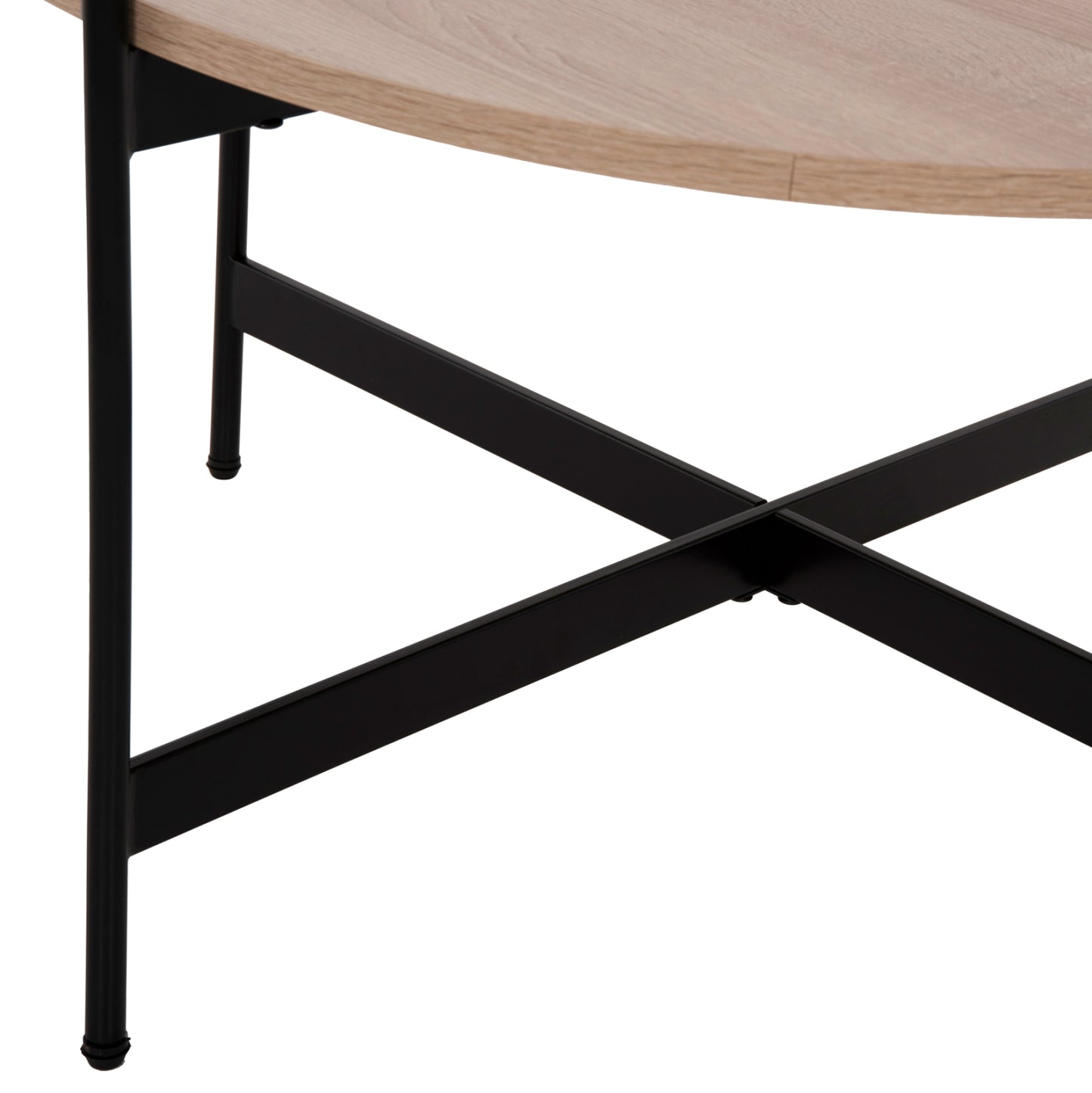 Кафе маса с MDF плот и метална основа Φ80x45Hcm