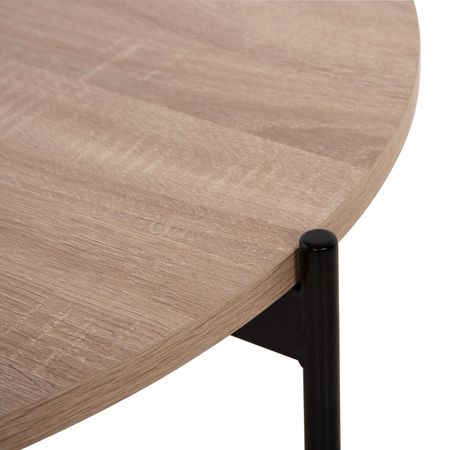 Кафе маса с MDF плот и метална основа Φ80x45Hcm