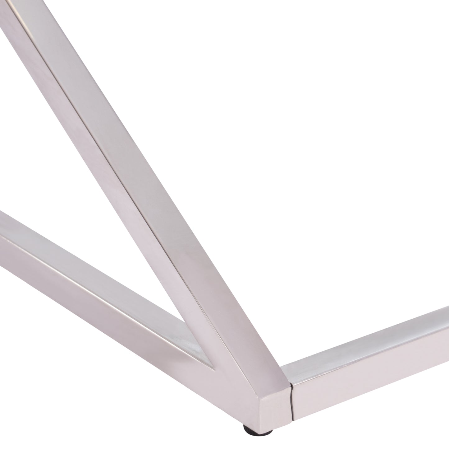 Масичка за кафе ХОЛАНД с стъклена и хромирана основа 120X60Χ45 EK