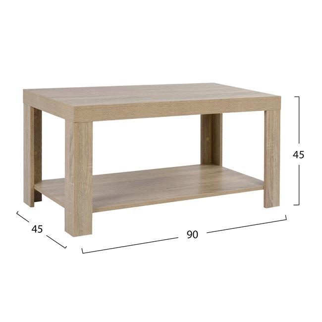 Кафе маса от меламин Сонома 90x45x45 с рафт