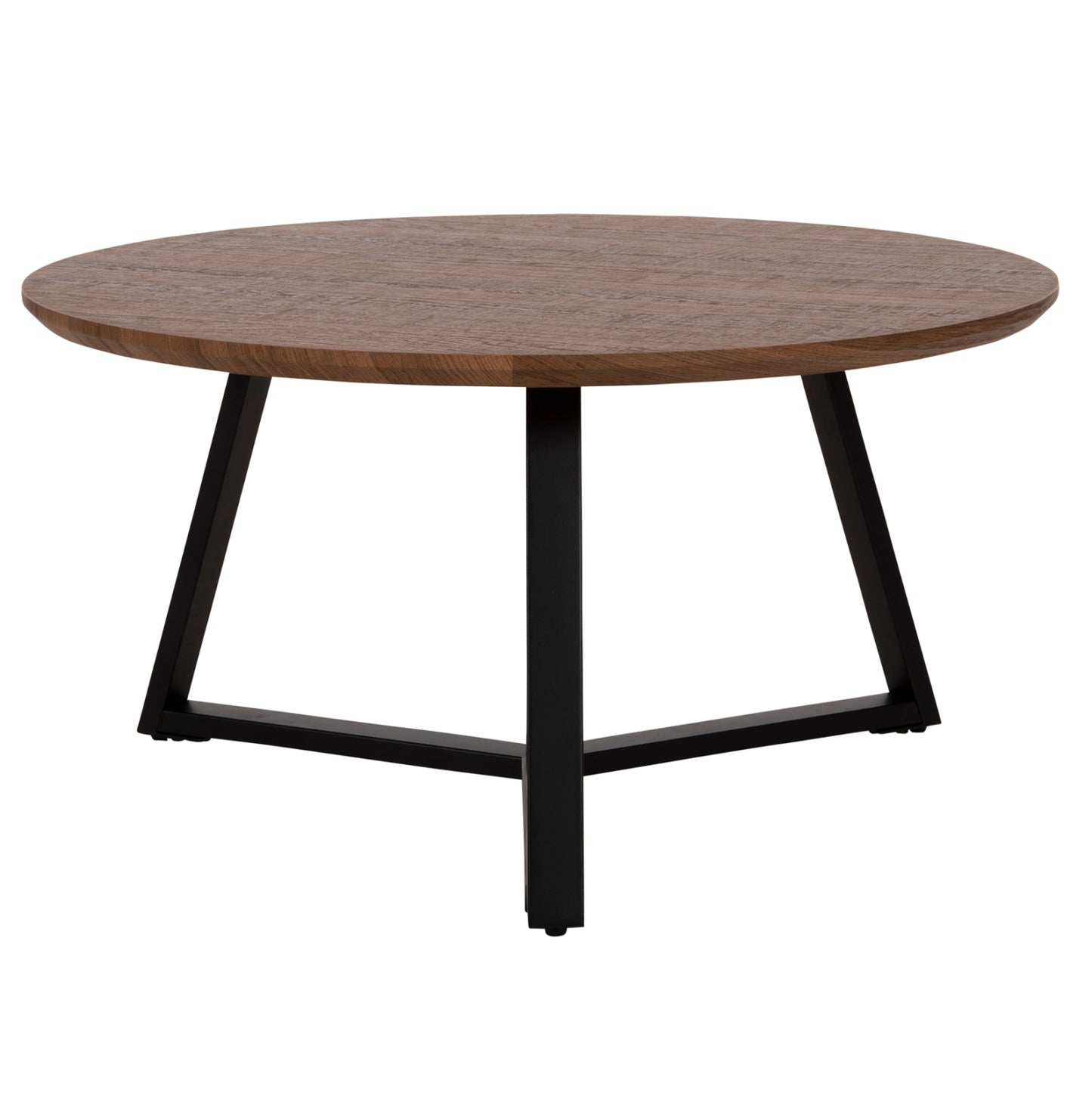 Кръгла Маса за Кафе с Метална Основа и Модерен Дизайн Φ80x42Hcm