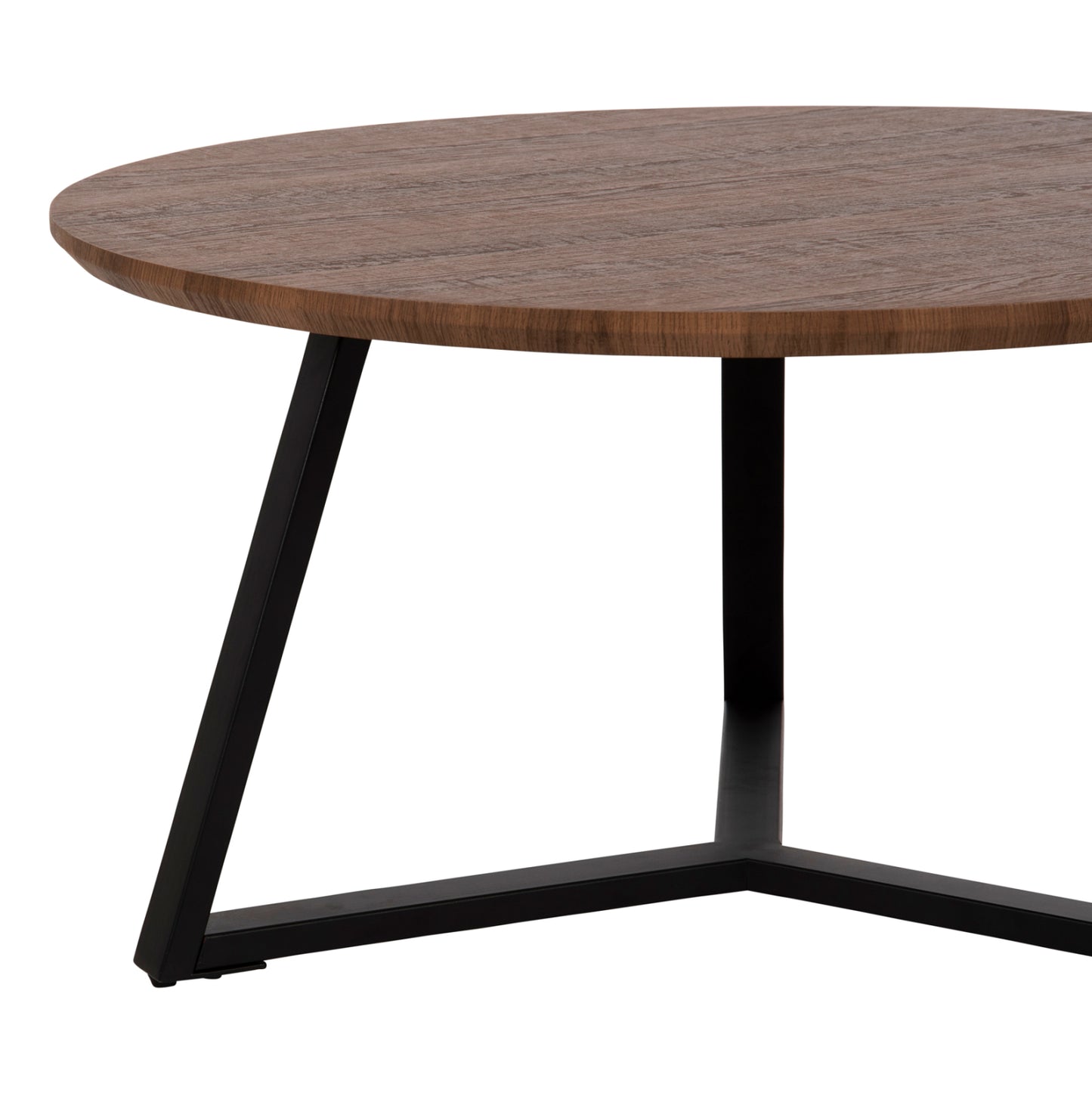 Кръгла Маса за Кафе с Метална Основа и Модерен Дизайн Φ80x42Hcm