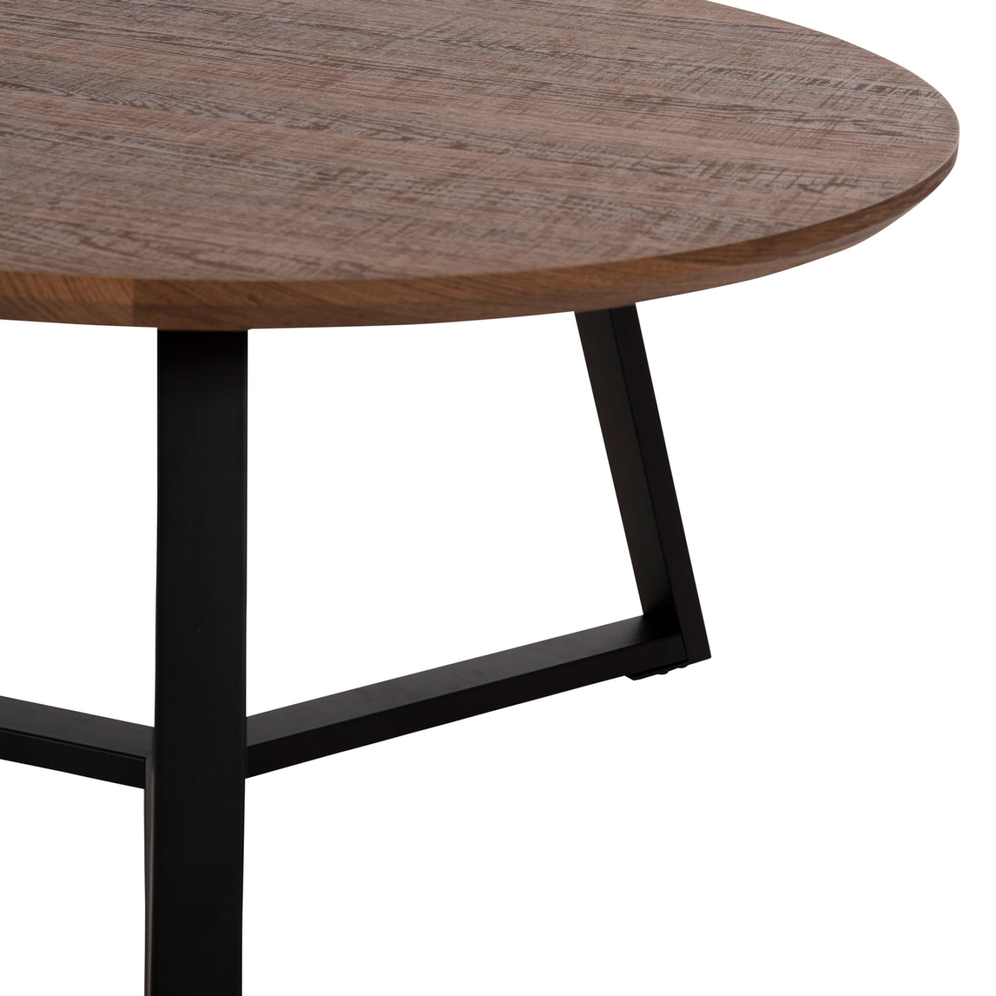 Кръгла Маса за Кафе с Метална Основа и Модерен Дизайн Φ80x42Hcm