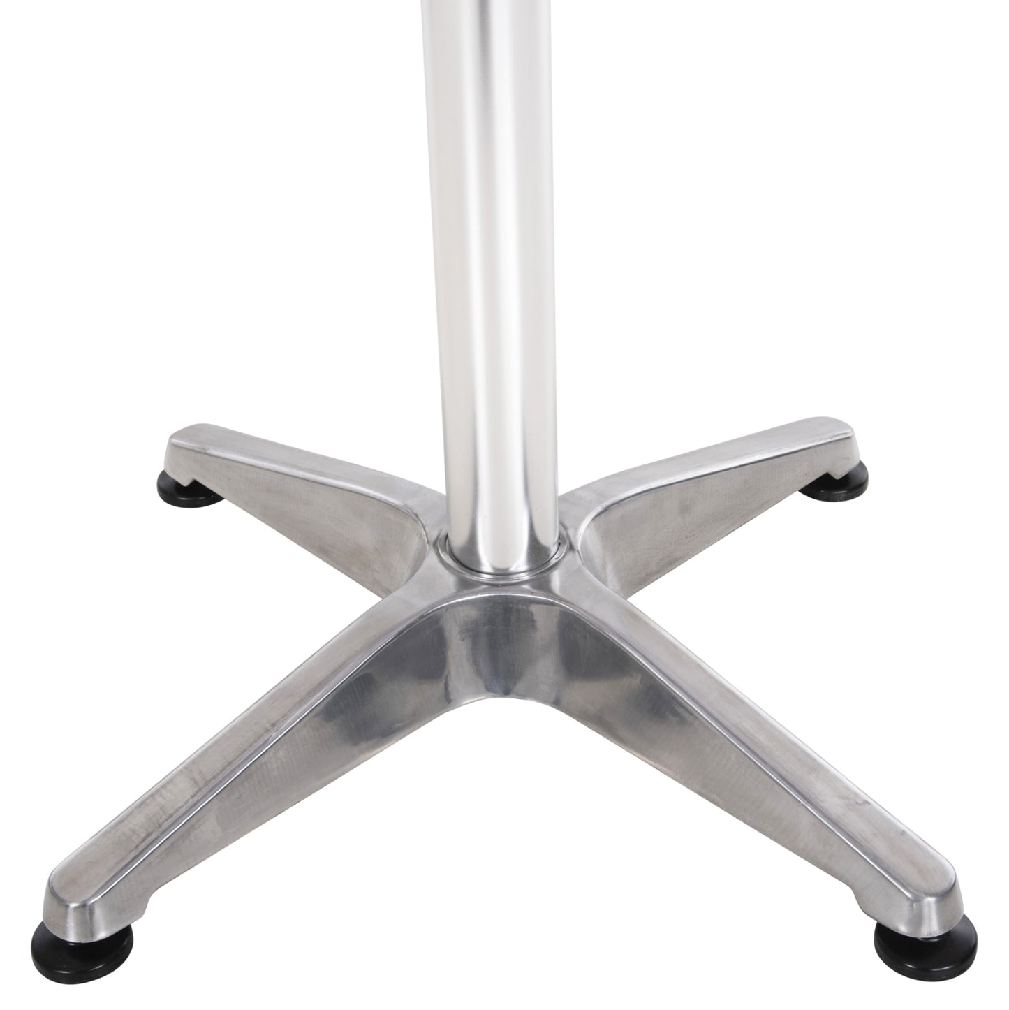 ROUND ALUMINUM TABLE FRODO HM5539 METALLIC COLOR-4-PRONGED BASE Φ59,5x69,5Hcm.