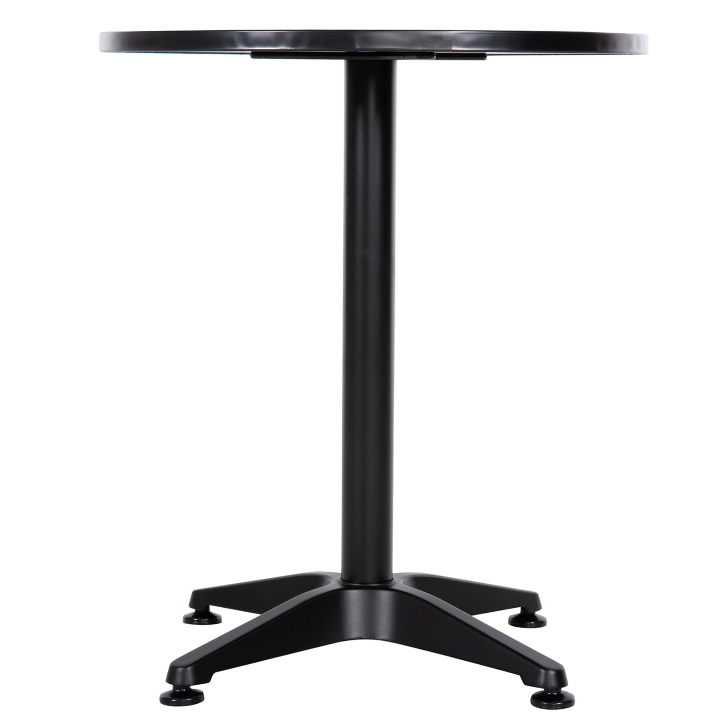 OUTDOOR ROUND TABLE GOSS HM5974.01 ALUMINUM IN BLACK Φ60x70Hcm.
