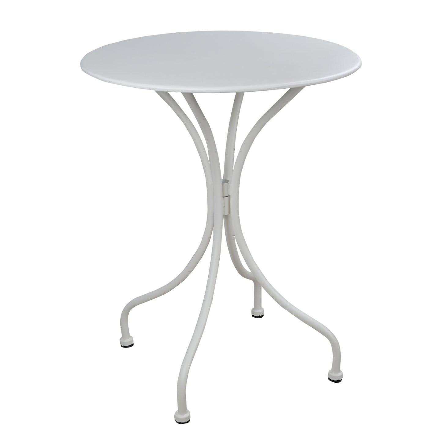 TABLE ROUND METALLIC HM5104.12 IN WHITE COLOR Φ60x72Hcm. image 1