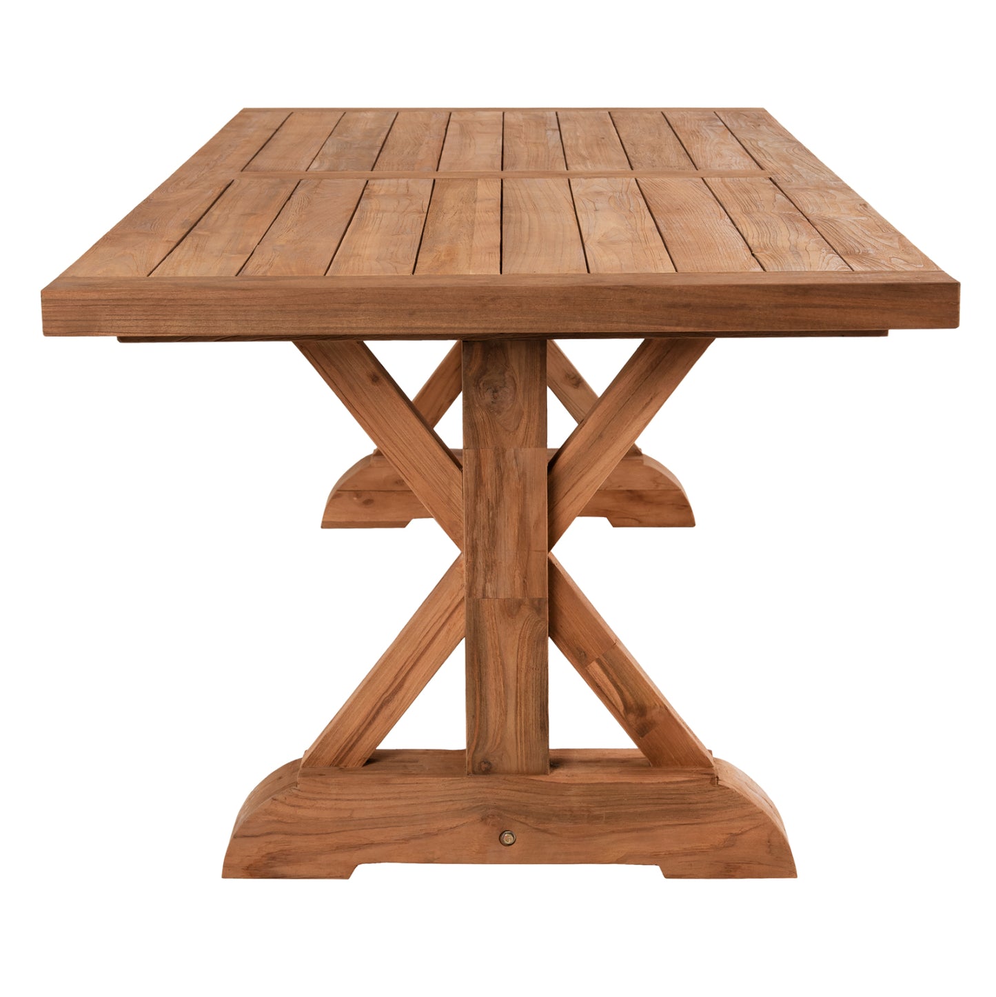 Трапезарна Масa KRONOS от Рециклиран ТИК Дърво 200x90x75Hcm