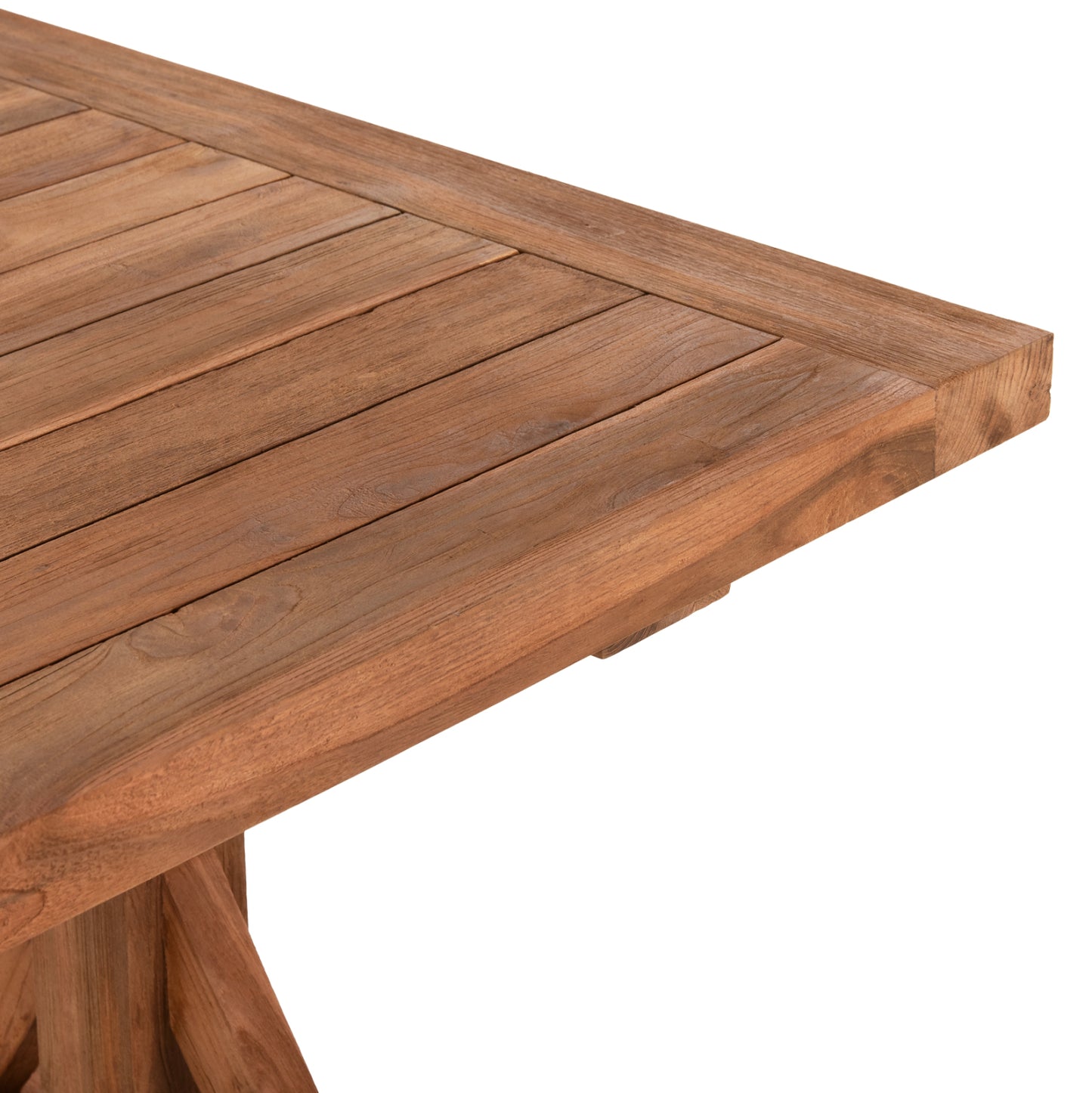 Трапезарна Масa KRONOS от Рециклиран ТИК Дърво 200x90x75Hcm