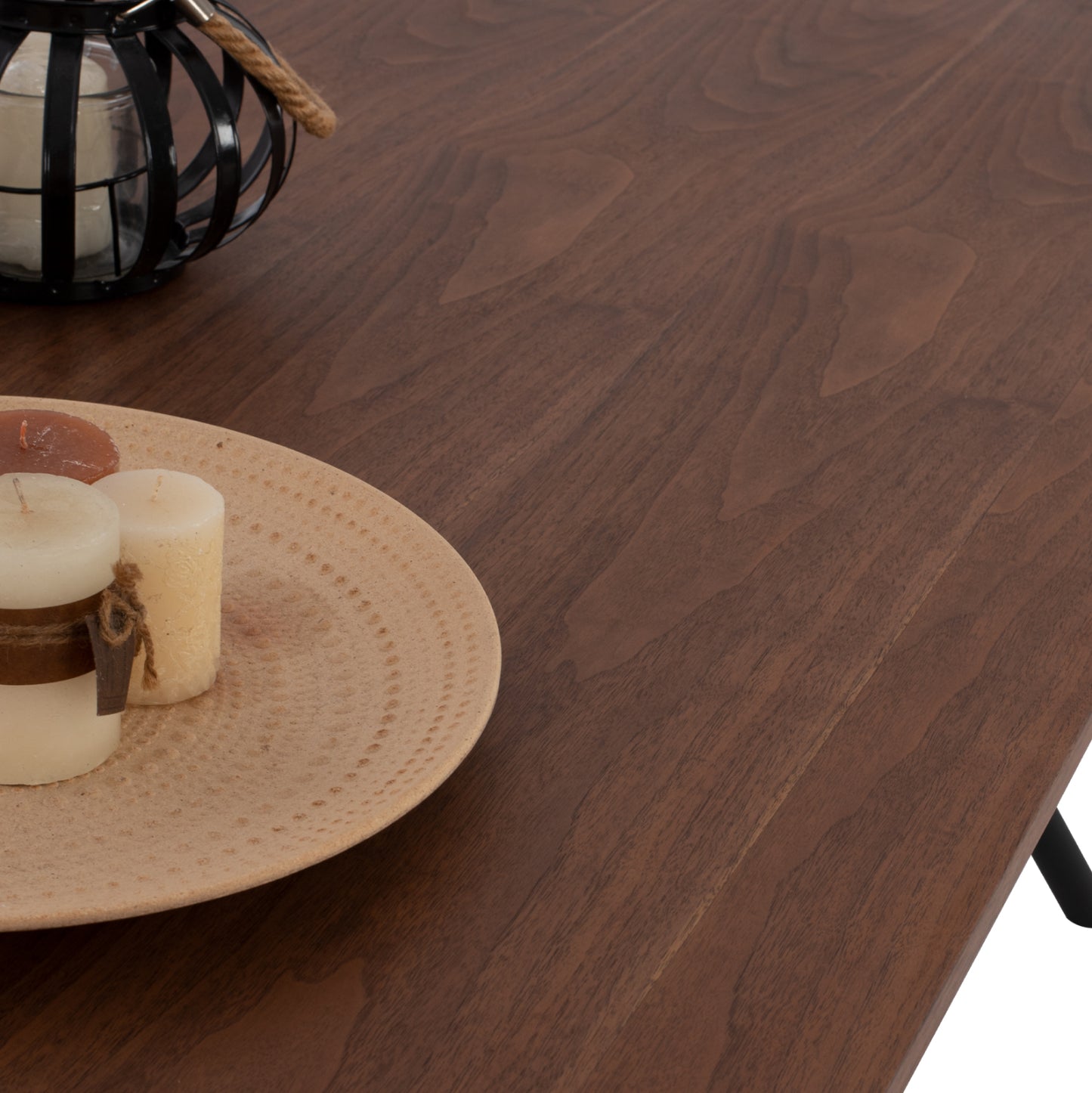 Трапезна маса Манди с MDF плот и метални крака 220x90x75H