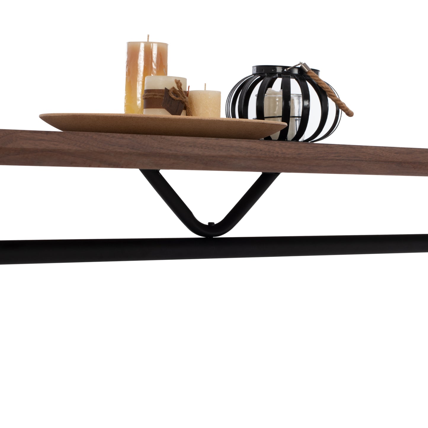 Трапезна маса Манди с MDF плот и метални крака 220x90x75H