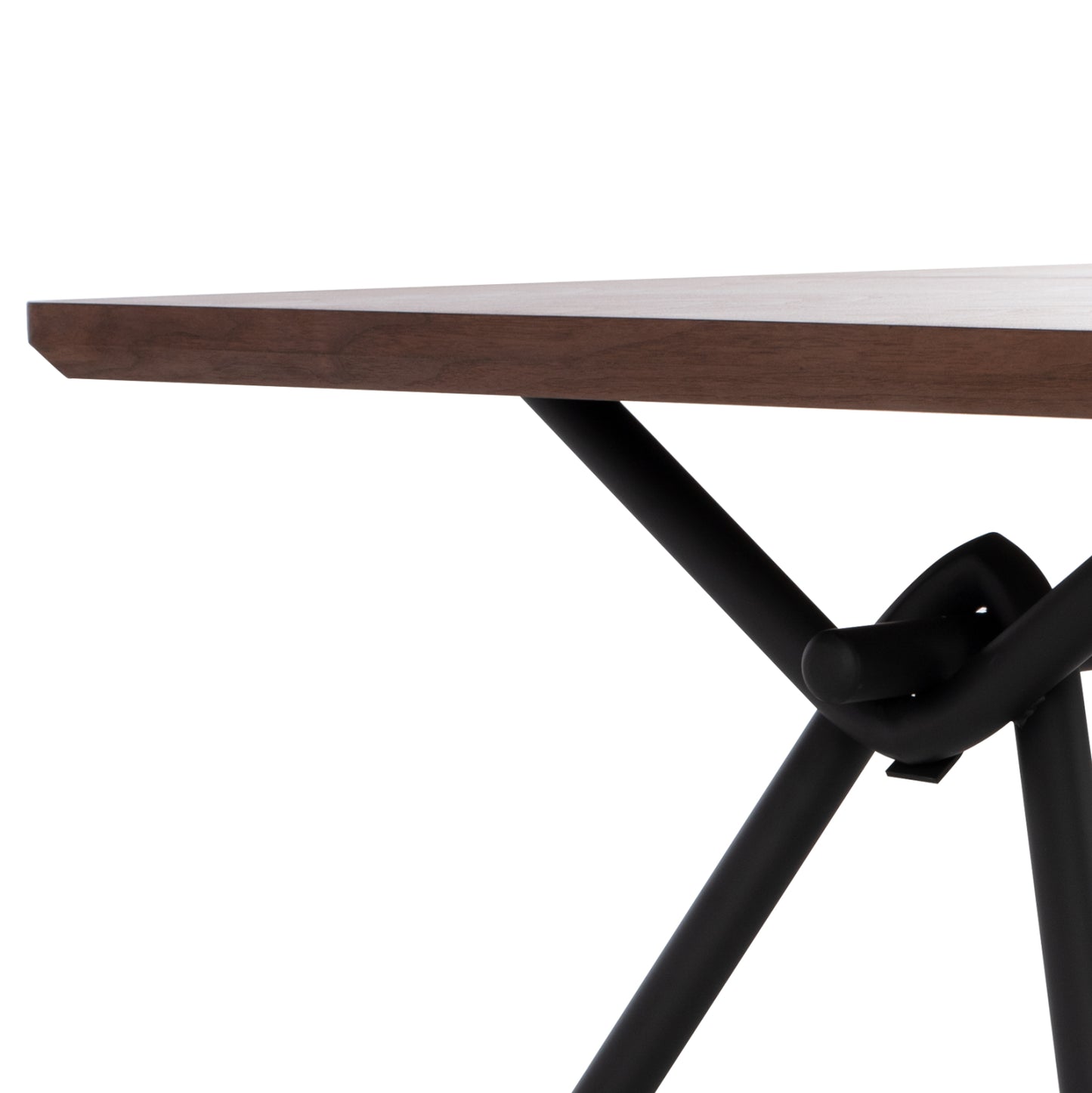 Трапезна маса Манди с MDF плот и метални крака 220x90x75H