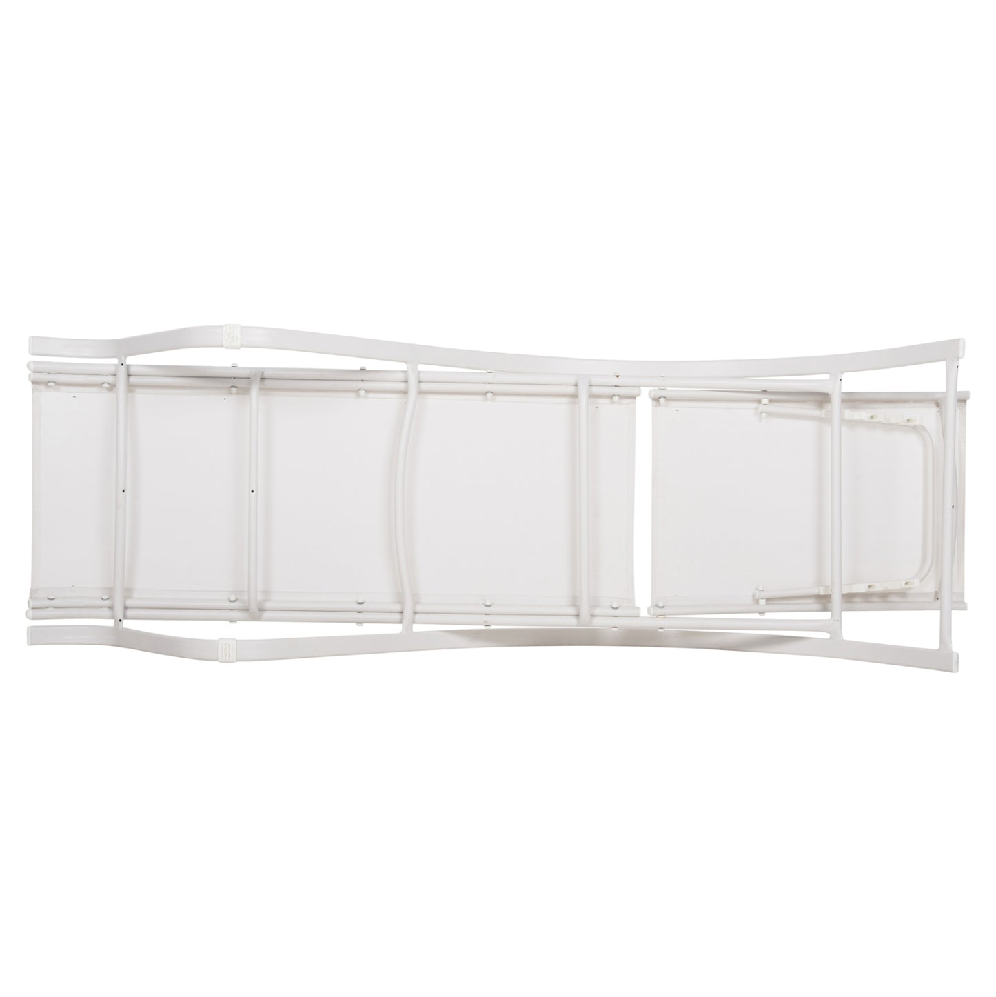 Sunbed WAKANA Aluminum White with textline white HM5133.02 194x54-66x30 cm.