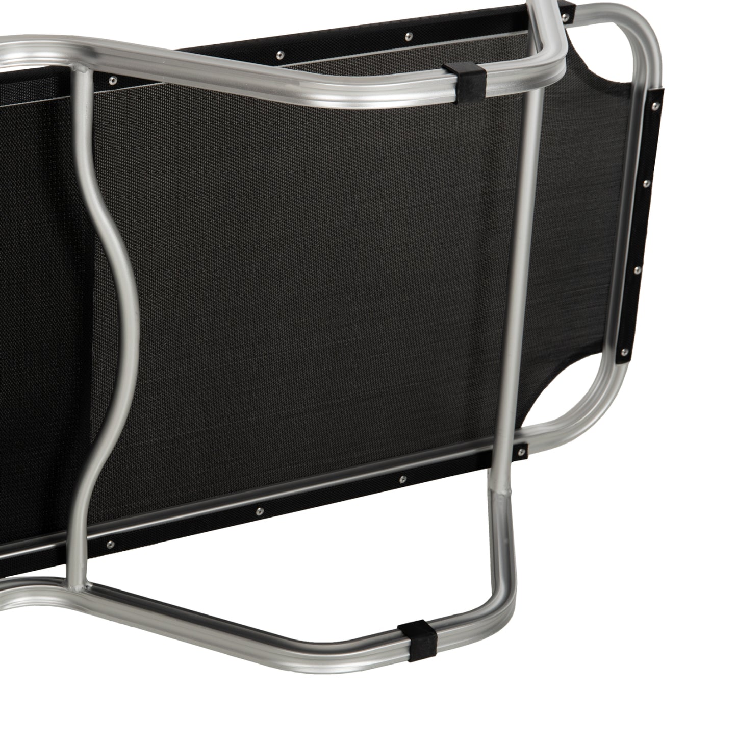 Professional sunbed aluminum WALDO HM5071.90 Black 195x53-60x30 cm