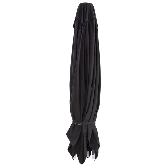 REPLACEMENT SHADE FOR UMBRELLA HM6013.03-BLACK POLYESTER- 220x220cm. image 1