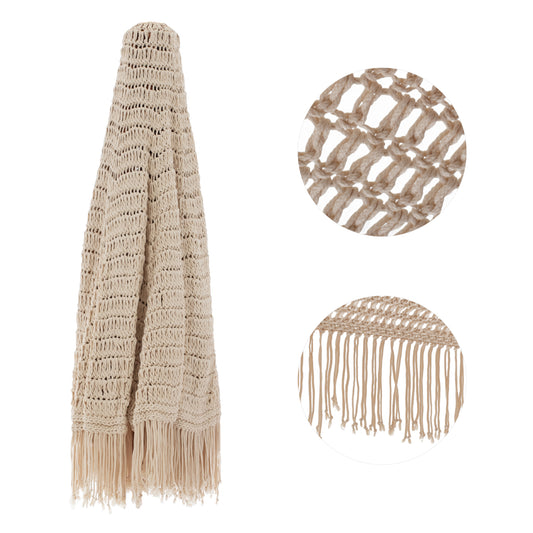 REPLACEMENT FABRIC 8-BEAM 2.3m MACRAME BEIGE FOR PROFESSIONAL UMBRELLA HM5779.01 image 1