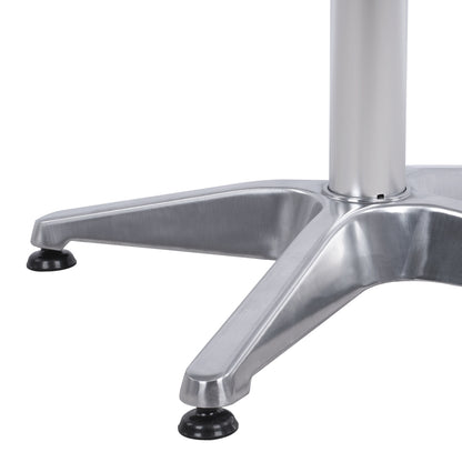 Aluminum Base 4Legs 58x58x68.5cm with cross 28x28cm HM447 Chromed