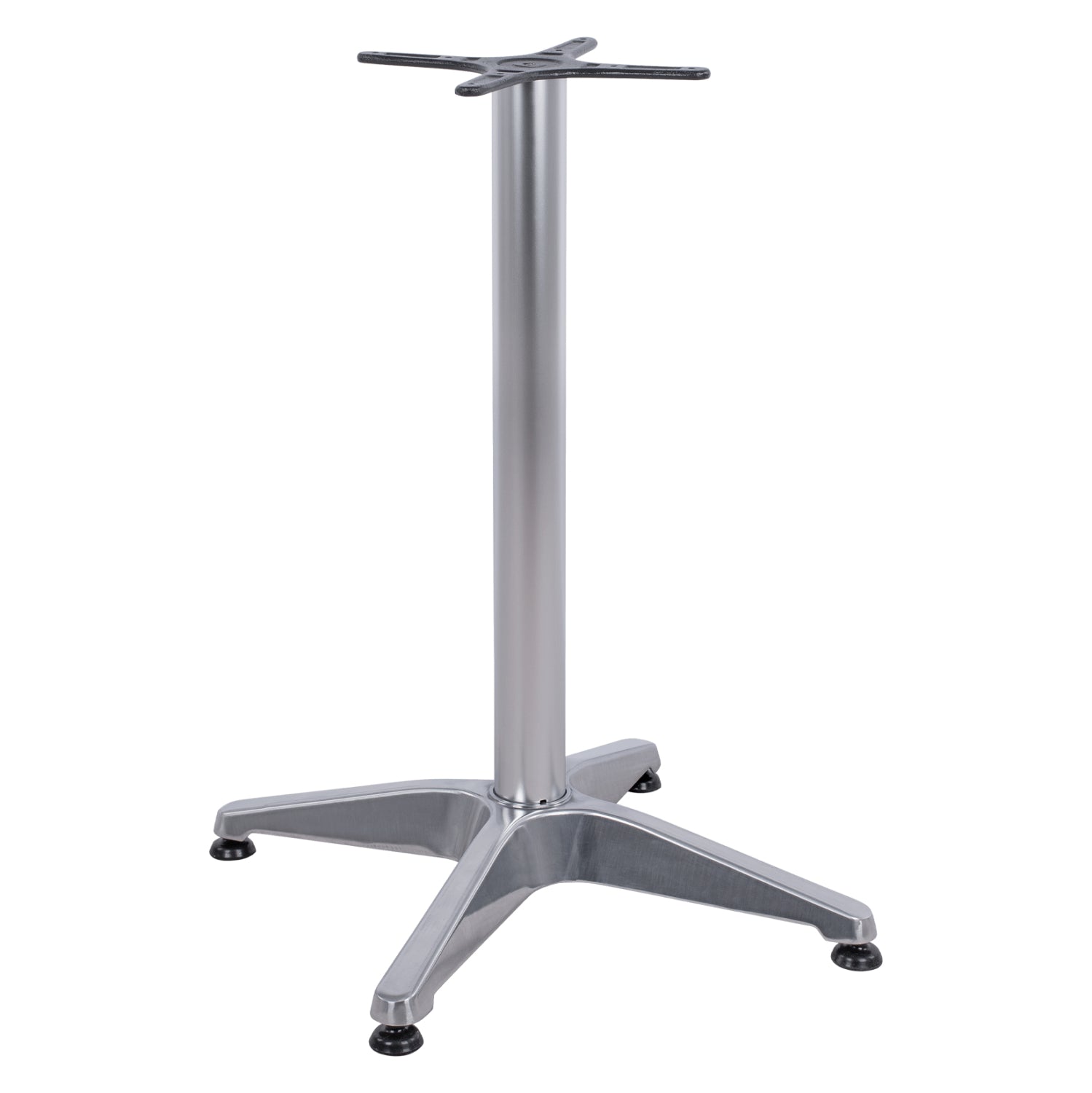 Aluminum Base 4Legs 58x58x68.5cm with cross 28x28cm HM447 Chromed image 1