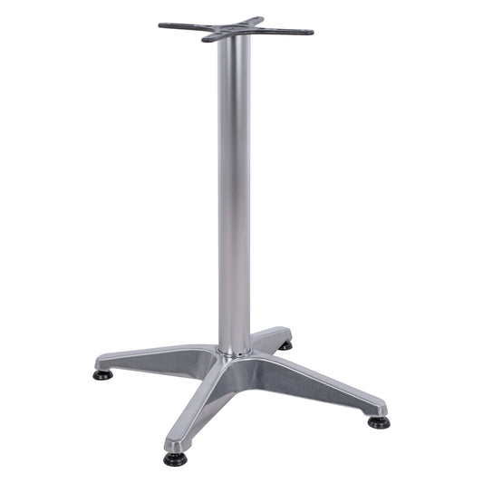 Aluminum Base 4Legs 58x58x68.5cm with cross 28x28cm HM447 Chromed image 1