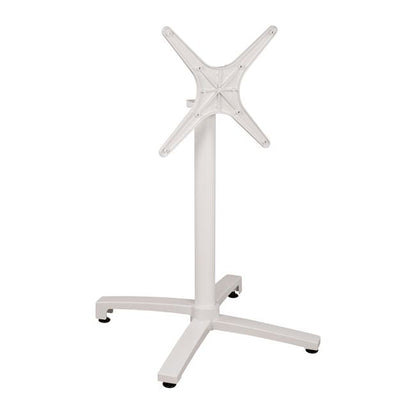 Aluminum Base Folding White matte 69x69x73-92cm with cross HM459.02 image 1