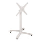 Aluminum Base Folding White matte 69x69x73-92cm with cross HM459.02 image 1