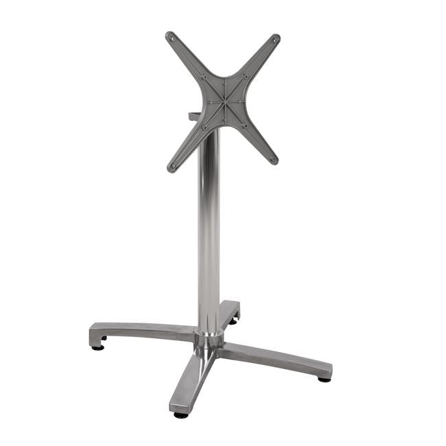 Aluminum base folding chromed 69x69x73-92cm with cross 48x48 HM459.03 image 1
