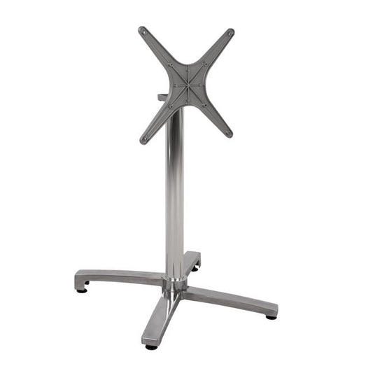 Aluminum base folding chromed 69x69x73-92cm with cross 48x48 HM459.03 image 1
