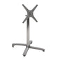 Aluminum base folding chromed 69x69x73-92cm with cross 48x48 HM459.03 image 1