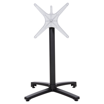 Aluminum base Folding HM459.01 black matte 69x69x73-92 with cross 48x48 image 1