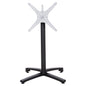 Aluminum base Folding HM459.01 black matte 69x69x73-92 with cross 48x48 image 1