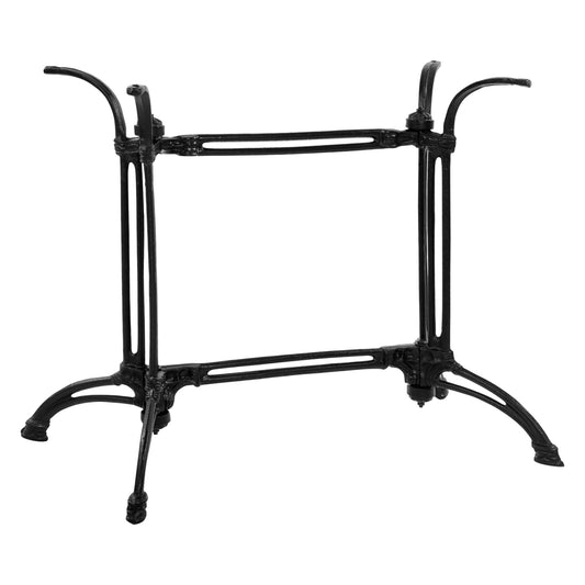 Base from cast iron two columns HM443 in black color 82X50X71H image 1