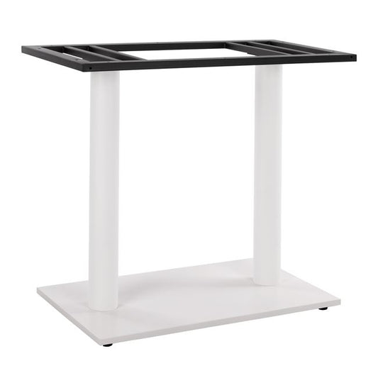 Base Metallic Double White Matte 40x70x72 with adjusters HM435.12 image 1