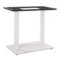 Base Metallic Double White Matte 40x70x72 with adjusters HM435.12 image 1