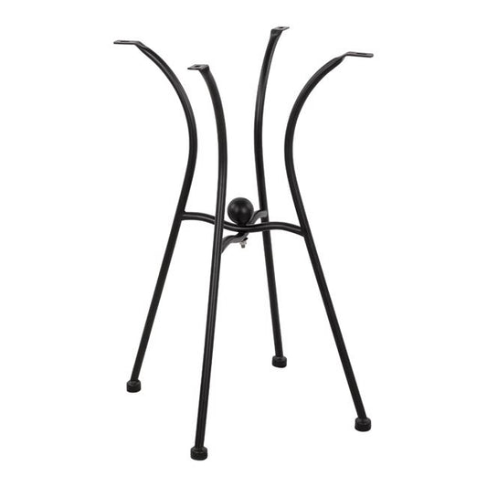 Metallic Base HM466 4legs in black color 50x50 cm. image 1