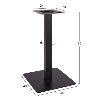Base metallic Black Matte 40x40x72 HM414.11