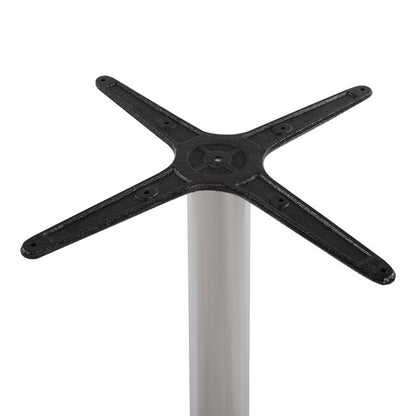 Bar Base Aluminum 65x65x110cm with cross 48x48cm HM450 Chromed