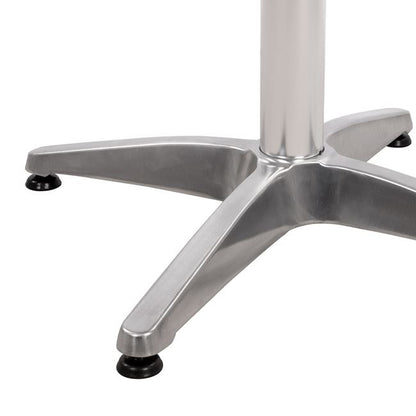 Bar Base Aluminum 65x65x110cm with cross 48x48cm HM450 Chromed