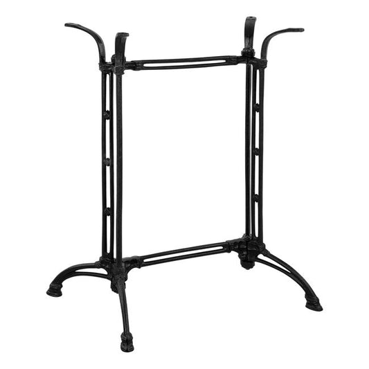 Base from cast iron 2 cοlumns HM465 Black color 78x50 image 1