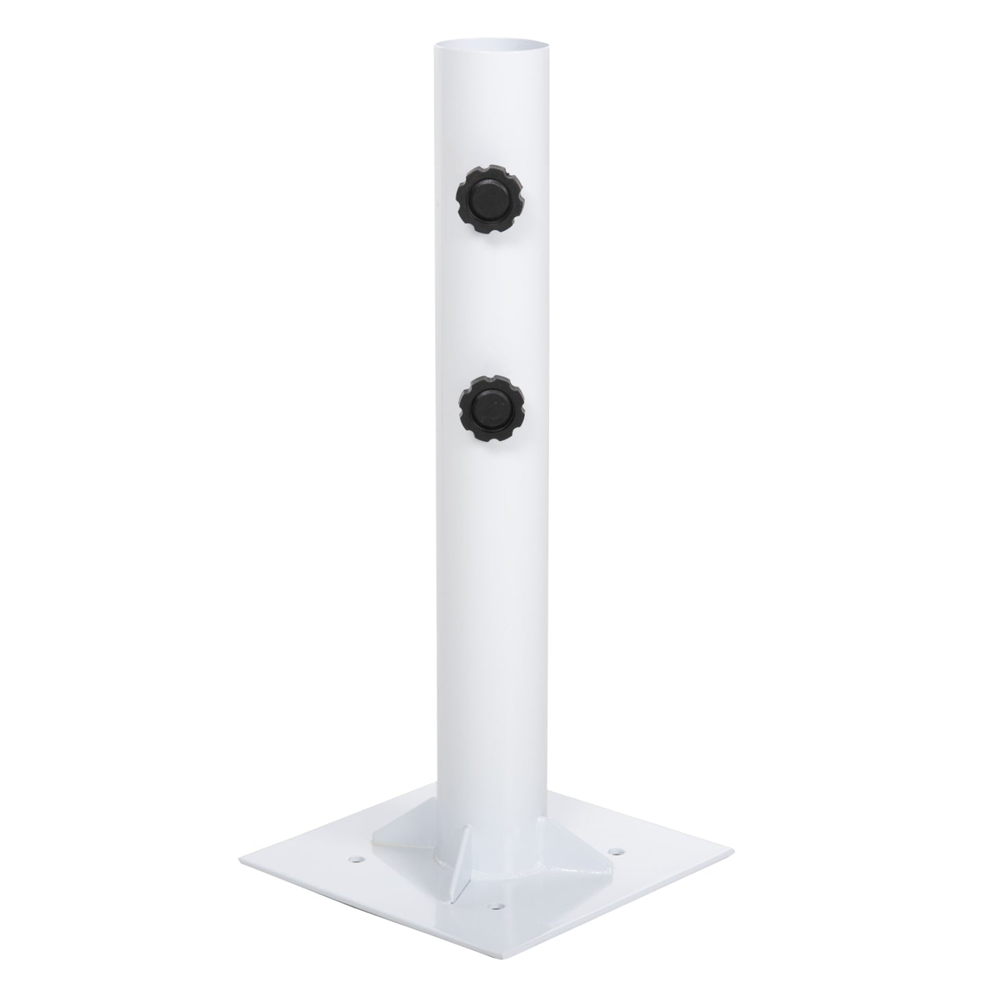UMBRELLA BASE Φ60mm x 51Hcm.METAL GROUND BOLT FOR POLE UP TO Φ60mm FB96011 WHITE image 1