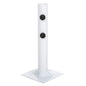 UMBRELLA BASE Φ60mm x 51Hcm.METAL GROUND BOLT FOR POLE UP TO Φ60mm FB96011 WHITE image 1
