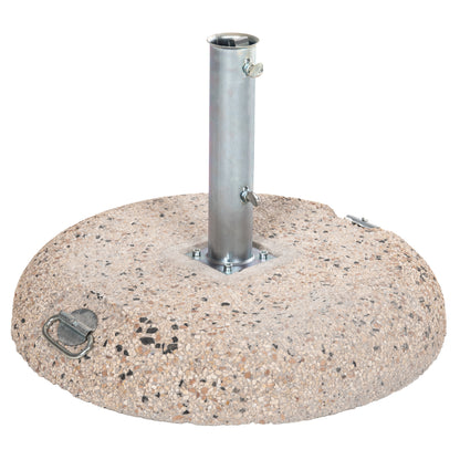 PREMIUM UMBRELLA BASE HM5476.70P CONCRETE MOSAIC 70KG WITH HANDLES AND GALVANISED TUBE Φ62mm image 1