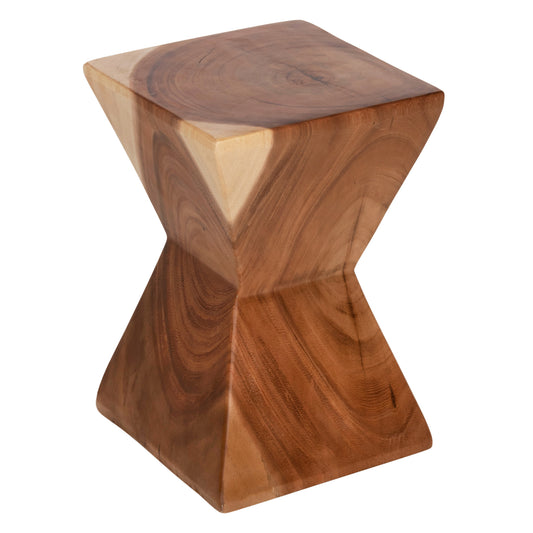 SIDE STOOL ANVIL HM9756 SUAR WOOD IN NATURAL  30x30x46Hcm. image 1