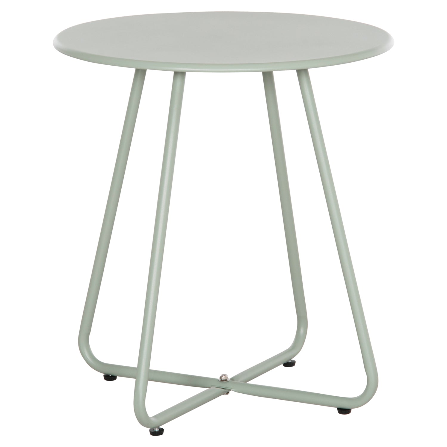 SIDE TABLE ROUND SAMMON HM6271.06 METAL IN PISTACHIO GREEN COLOR Φ45x50Hcm. image 1