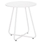 SIDE TABLE ROUND SAMMON HM6271.02 METAL IN WHITE COLOR Φ45x50Hcm. image 1